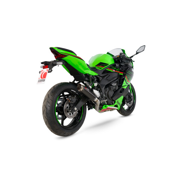 Scorpion Exhaust Kawasaki ZX-4RR 2023 - 2024 RP1-GP Full System Carbon Fibre Sleeve